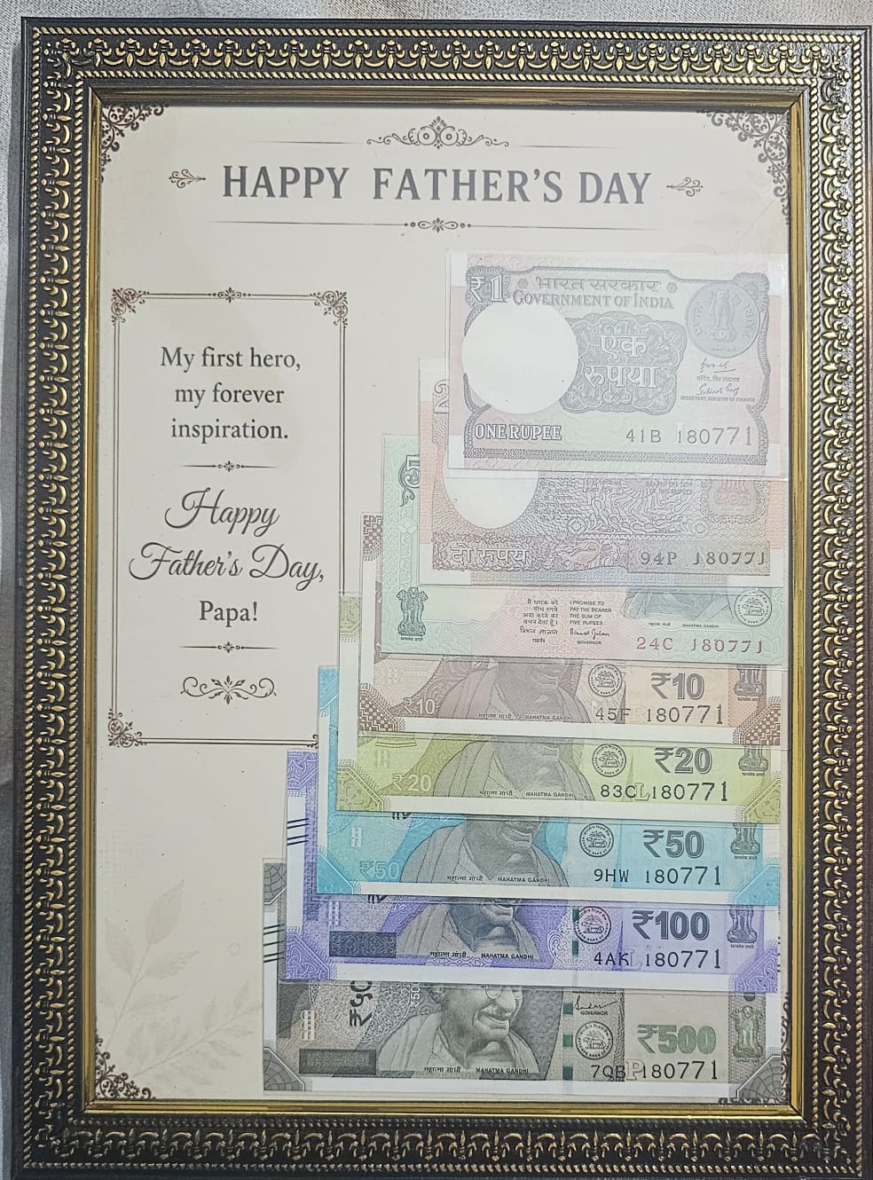 Birthday Date Note Frame