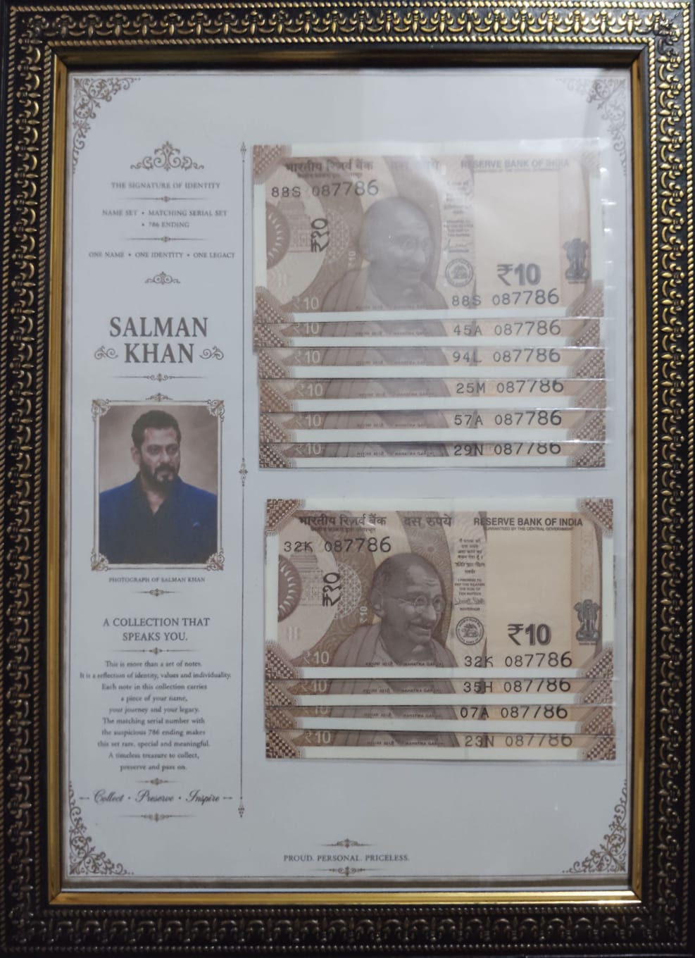 Name Note Frame