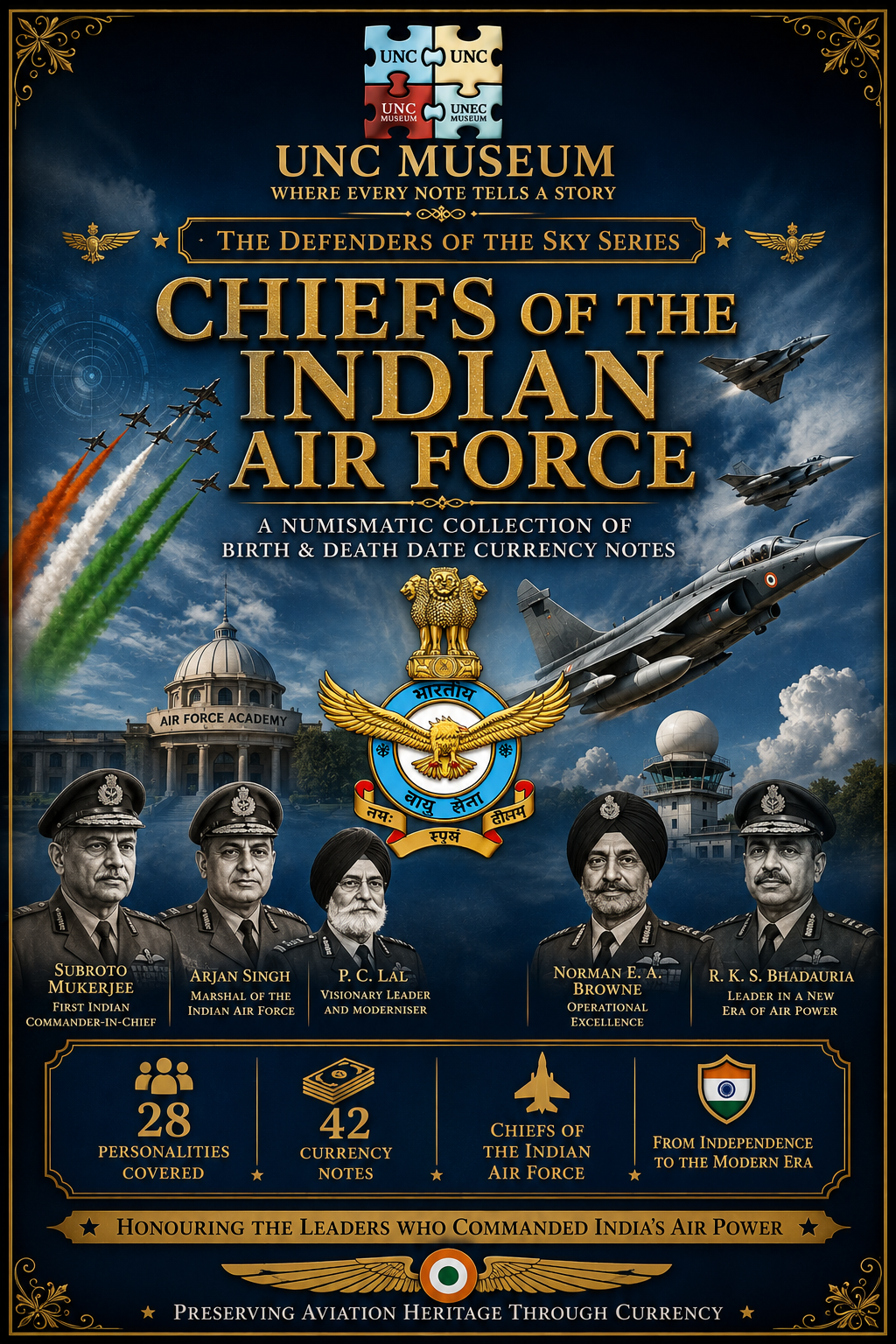 Chiefs of Indian Air Force (All DOB & DOD)